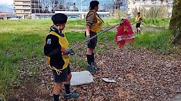 Legambiente e scout insieme per ripulire via del Casone