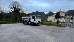 Sospensione del flusso idrico. Posizionata un'autobotte