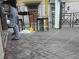 Incendio ai danni di un locale del centro, ripulito l'esterno. Si pensa ad un atto vandalico