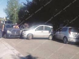 Incidente sulla Casilina: ferite le donne al volante delle tre auto coinvolte