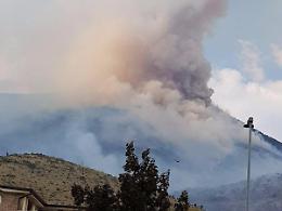 Drammatica la situazione di Monte Cairo, mentre a Sant'Angelo le fiamme sono state domate