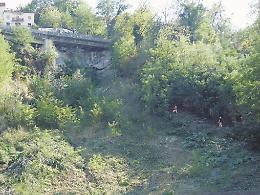 Iniziato il disboscamento. Ancora sei mesi con il ponte Bailey