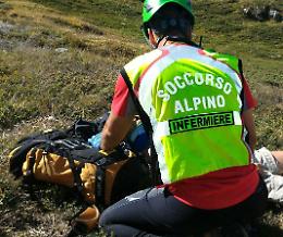 Cacciatore scivola in alta montagna e rimane bloccato: intervento del soccorso alpino
