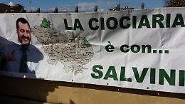 Salvini a Frosinone: pi&ugrave; forza ai territori, spazio agli italiani e stop ai clandestini