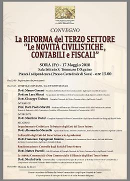 Terzo settore: le novità civilistiche contabili e fiscali, oggi convegno