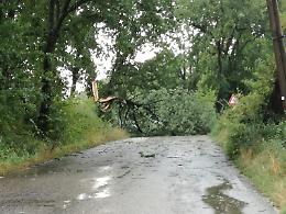 Tromba d'aria, registrati black out e diversi danni alle strade