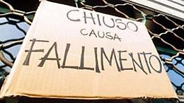 Diminuiscono i fallimenti in Italia, ma non nel Lazio: i dati