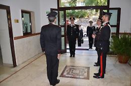 Il generale di corpo d'armata Ciceri visita il Comando provinciale carabinieri