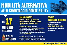 Frosinone, mercoledì inizio smontaggio ponte Bailey: orari mobilità alternativa