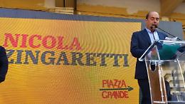 "Piazza Grande", l'urlo di Zingaretti: "Mandiamoli a casa"