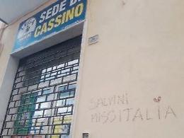 Imbrattata sede della Lega a Cassino: nuovo insulto a Salvini, ecco quale