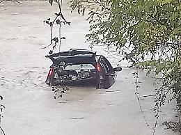 Ciociaria flagellata da pioggia e vento: strade come torrenti, le immagini