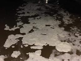 Sos ambiente: schiuma bianca anche nell'Alabro, affluente del Sacco