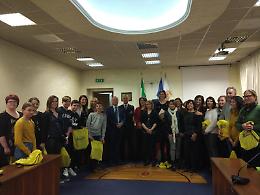 Frosinone, il sindaco Ottaviani accoglie gli studenti del progetto Erasmus