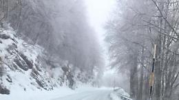 Maltempo, neve a basse quote sulle strade regionali di Sora e Forca D'Acero