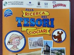 Scambio delle figurine dei tesori ciociari in piazza Madonna della Neve