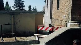 Sora, cimitero danneggiato dal vento: partono i lavori per riparare i danni