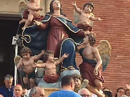 Cassino, centinaia di fedeli per la processione dell'Assunta