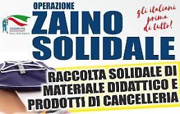 "Zaino solidale": l'iniziativa per le famiglie in difficoltà arriva in Ciociaria