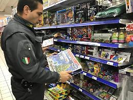 Merce cinese nel mirino: sequestrati 16mila articoli pericolosi, multe salate
