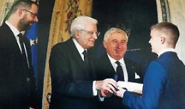Leonardo, il giovane "Alfiere del lavoro" omaggiato anche dal suo paese