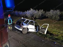 Esce fuori strada con la sua utilitaria, paura per un uomo di 56 anni