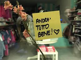 Coronavirus Cassino, post-it della speranza diventano virali: "Andrà tutto bene"