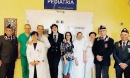 Reparto di pediatria: televisore e materiali donati ai pazienti