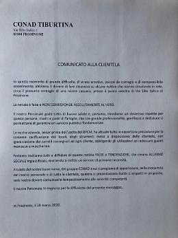 Coronavirus, presunto contagio di una cassiera: il gruppo Conad smentisce