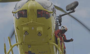 Esercitazioni dell'elisoccorso di ARES118 a Collepardo