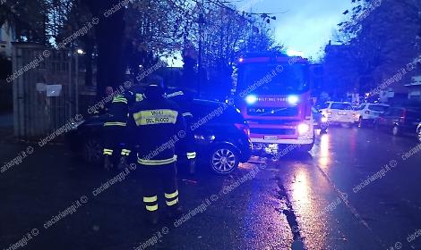 Intervento dei vigili del fuoco ad Anagni