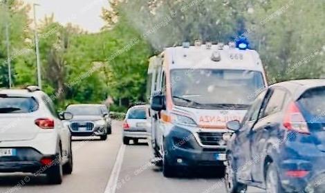 Incidente sulla Casilina. Soccorsi sul posto
