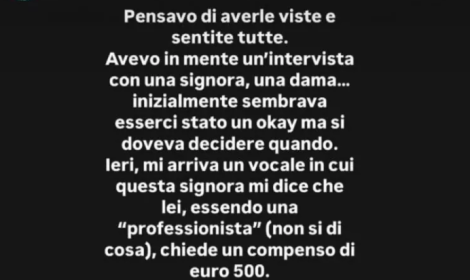 Uomini e Donne, una dama chiede 500 euro per un'intervista: &laquo;Mi sono vergognato al posto suo&raquo;