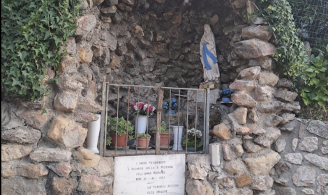Restituita la statua della Madonna di Lourdes