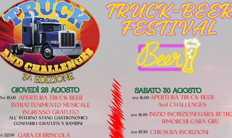 Tutto pronto per il "Truck Beer Festival". Quattro giorni di divertimento