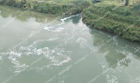 Fiume Fibreno, schiuma bianca e aria irrespirabile. Residenti esasperati