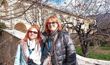 Una visita speciale: Marina Tagliaferri di "Un posto al sole" alla certosa di Trisulti