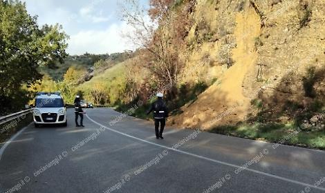 Movimento franoso: la montagna cede a "Scannacapre"