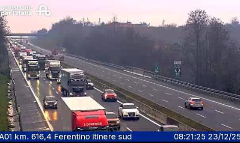 Incidente in A1 tra Anagni e Ferentino. 7 km di coda