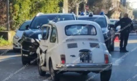 Incidente in via Campidoglio: traffico rallentato per due ore