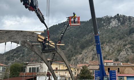 Domani la rimozione del ponte Cristini