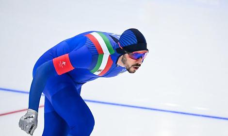Ghiotto bronzo nei 10.000 di pattinaggio velocit&agrave;