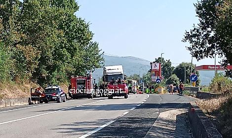 Incidente sulla Frosinone - Mare. Ferita gravemente una donna