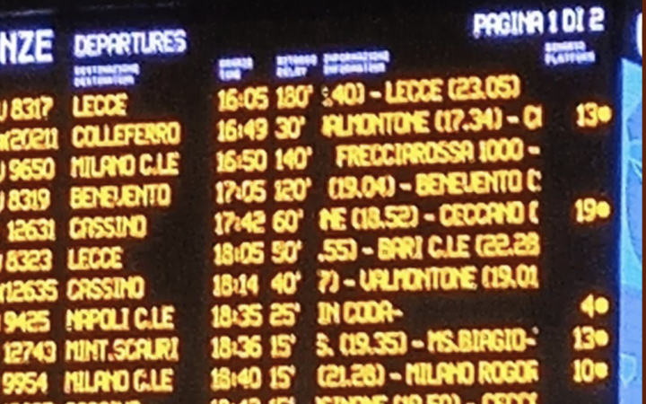 Incendio a Roma Termini