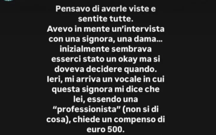 Uomini e Donne, una dama chiede 500 euro per un'intervista: &laquo;Mi sono vergognato al posto suo&raquo;