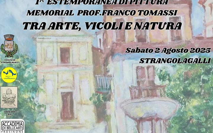 Strangolagalli si tinge d'arte: il 2 agosto la Prima Estemporanea di Pittura