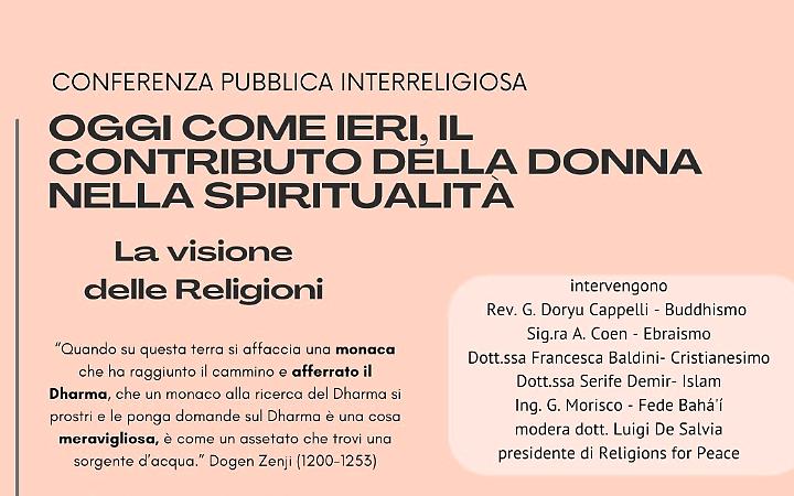 Il contributo della donna nella spiritualitả