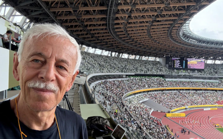 Franco Fava, un campione in pista e... con la tastiera