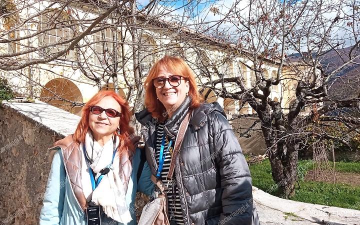 Una visita speciale: Marina Tagliaferri di "Un posto al sole" alla certosa di Trisulti