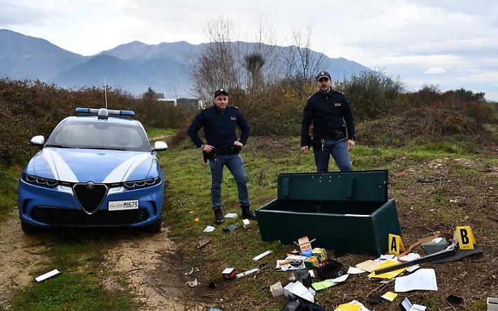 Trovata una cassaforte in piena campagna: era stata rubata due giorni prima